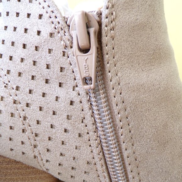 Universal Thread Women's Taupe Collie Open Toe Heeled Bootie Size 7 - Picture 9 of 11